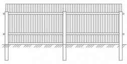 Забор из оцинкованного профнастила С-8 с двусторонним полимерным покрытием