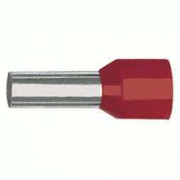 Втулочный изолир. наконечник 1,0мм2, длина втулки 12мм (цвет по DIN46228ч.4 - красный)